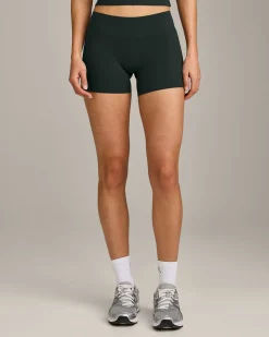SoftMotion™ Mid Rise Shorts 4" with Grey Logo