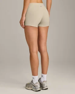 SoftMotion™ Mid Rise Shorts 4" with Grey Logo