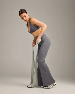 SoftMotion™ Minimal Halter Neck Bralette with Grey Logo