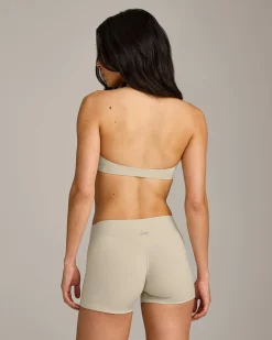 SoftMotion™ Minimal Halter Neck Bralette with Grey Logo