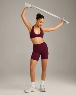 SoftMotion™ Minimal Halter Neck Bralette with Grey Logo