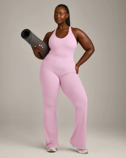 SoftMotion™ Racer Back Mid Vest with Built in Bra Shelf with Grey Logo
