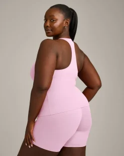 SoftMotion™ Racer Back Vest with Built in Bra Shelf with Grey Logo
