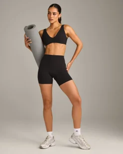 SoftMotion™ Scoop Back Bralette with Grey Logo