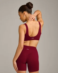 SoftMotion™ Scoop Back Bralette with Grey Logo