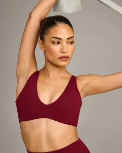 SoftMotion™ Scoop Back Bralette with Grey Logo