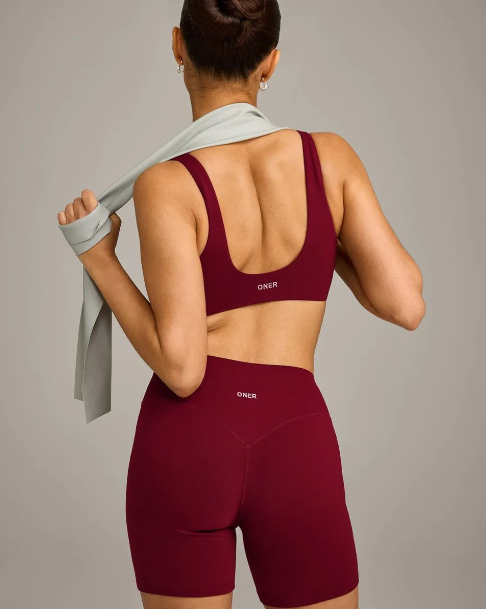 SoftMotion™ Scoop Back Bralette with Grey Logo