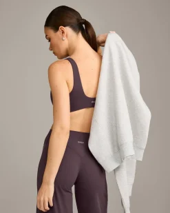 SoftMotion™ Scoop Back Bralette with Grey Logo