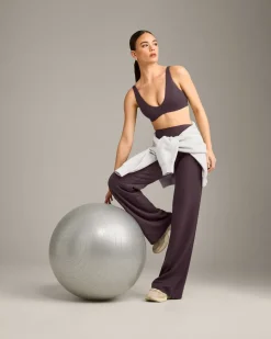 SoftMotion™ Scoop Back Bralette with Grey Logo