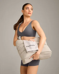SoftMotion™ Scoop Back Bralette with Grey Logo