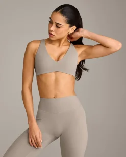 SoftMotion™ Scoop Back Bralette with White Logo