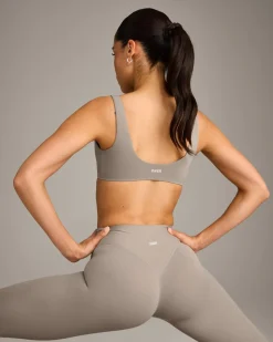 SoftMotion™ Scoop Back Bralette with White Logo