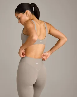 SoftMotion™ Scoop Back Bralette with White Logo