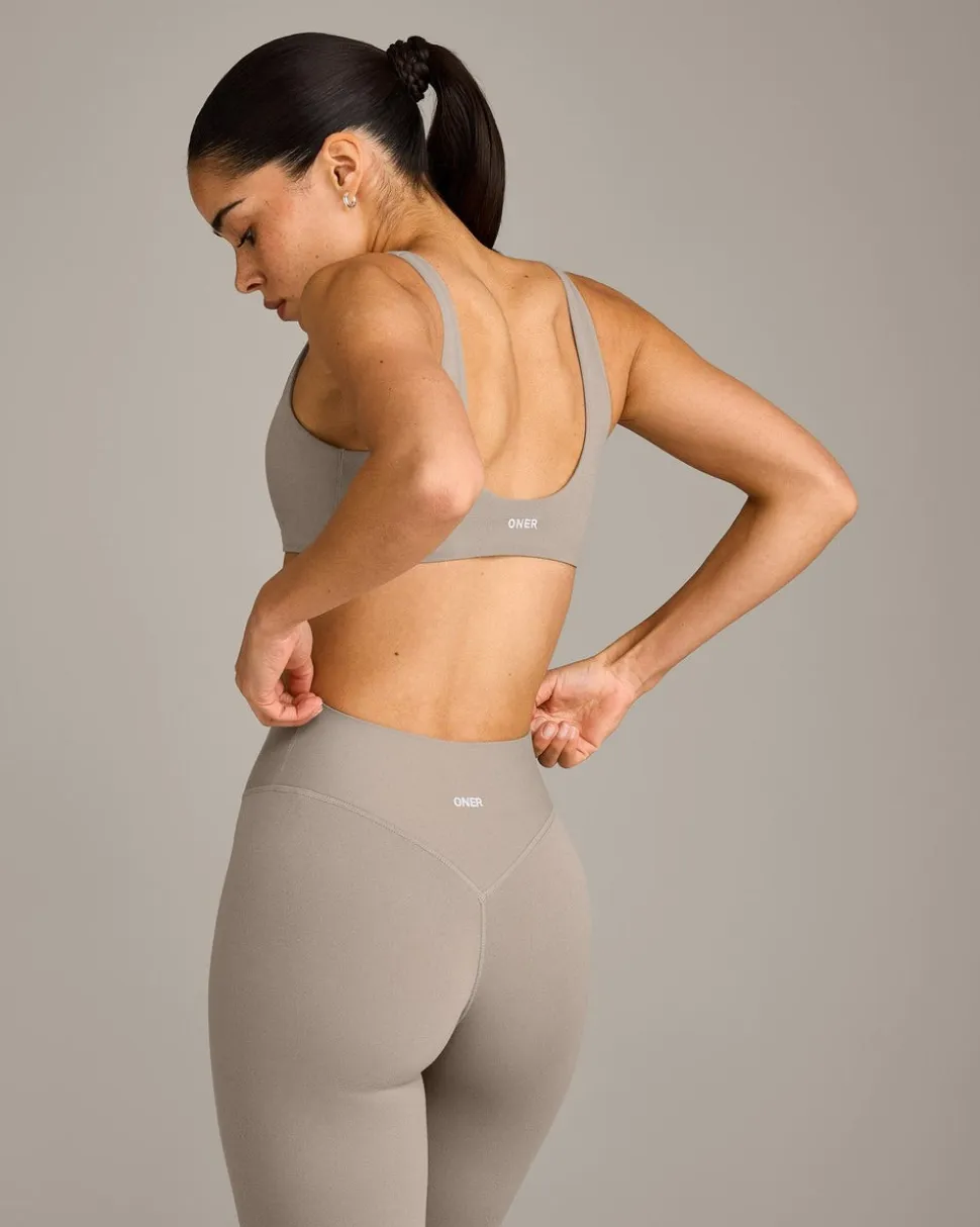 SoftMotion™ Scoop Back Bralette with White Logo