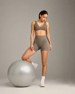 SoftMotion™ Scoop Back Bralette with Grey Logo