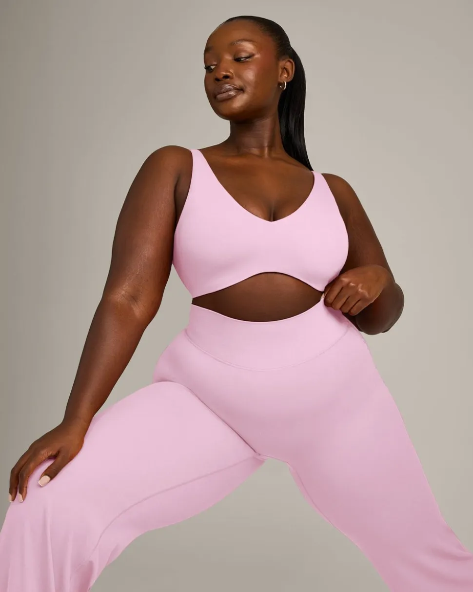 SoftMotion™ Scoop Back Bralette with Grey Logo