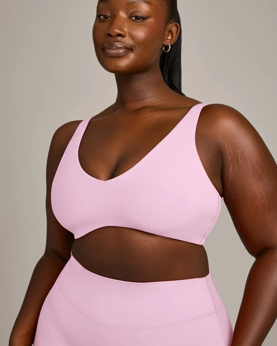 SoftMotion™ Scoop Back Bralette with Grey Logo