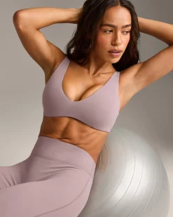 SoftMotion™ Scoop Back Bralette with White Logo