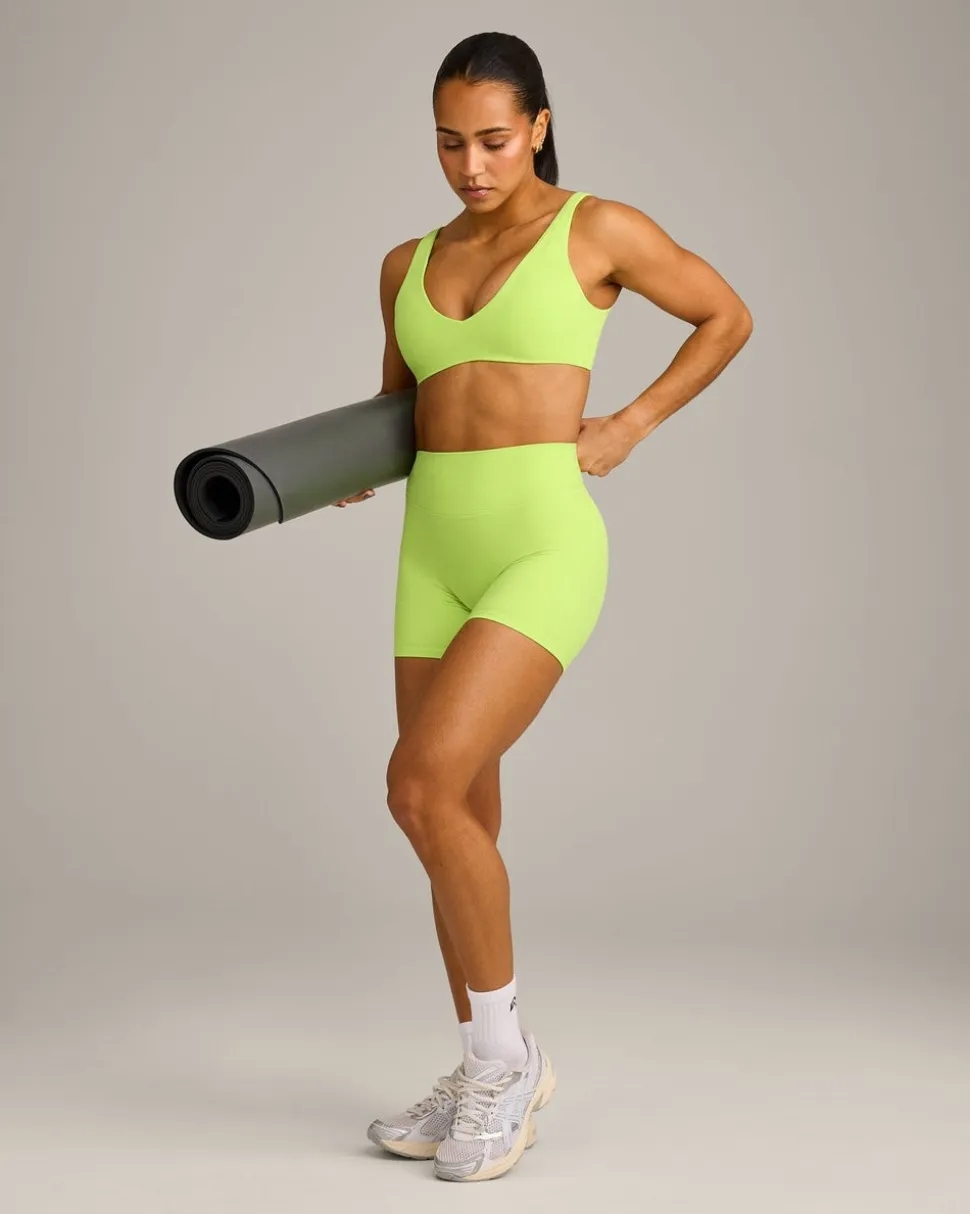 SoftMotion™ Scoop Back Bralette with Grey Logo