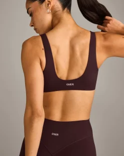SoftMotion™ Scoop Back Bralette with Grey Logo