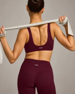SoftMotion™ Scoop Back Bralette with Grey Logo