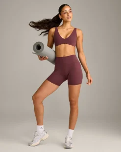 SoftMotion™ Scoop Back Bralette with Grey Logo