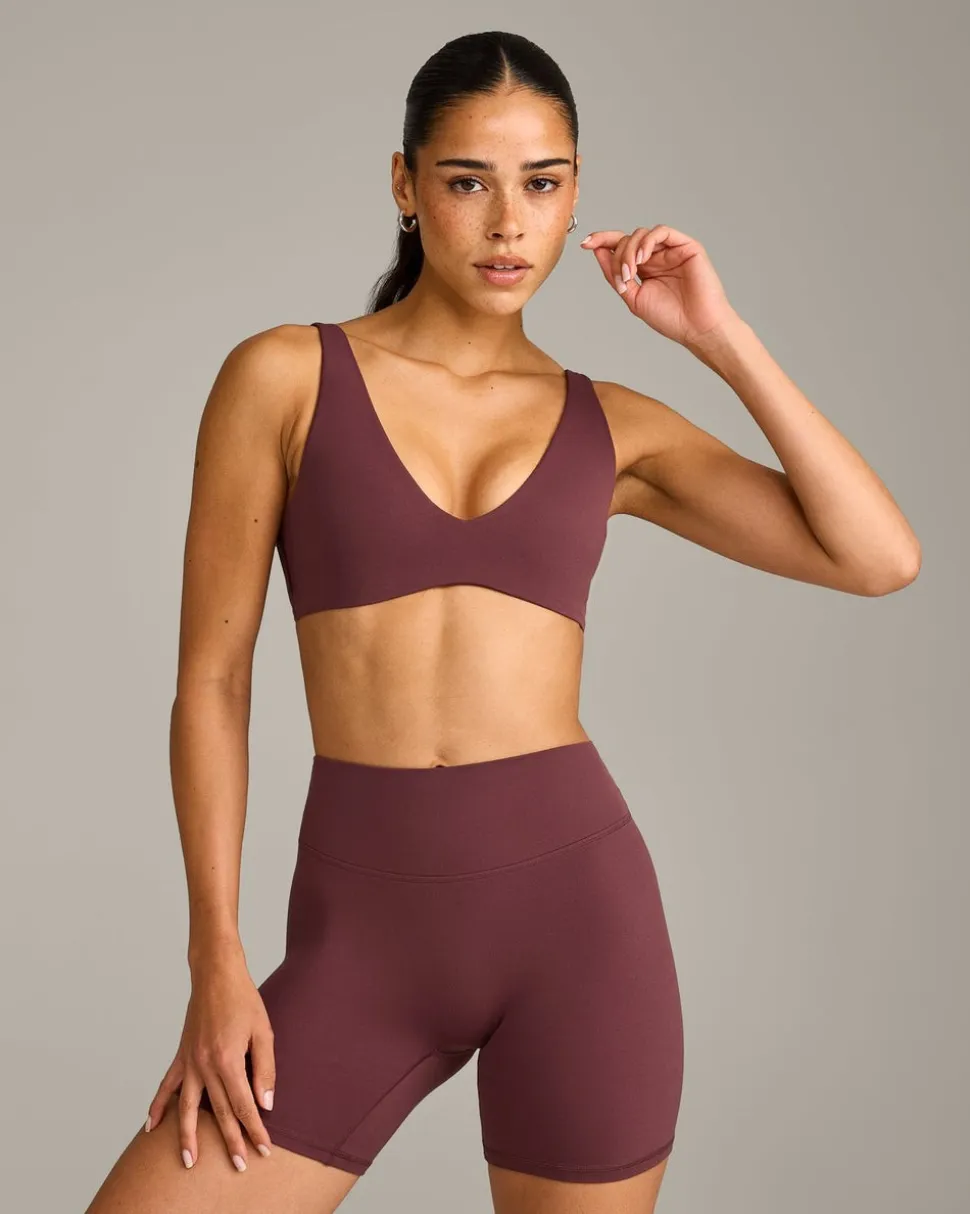 SoftMotion™ Scoop Back Bralette with Grey Logo