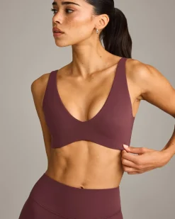 SoftMotion™ Scoop Back Bralette with Grey Logo