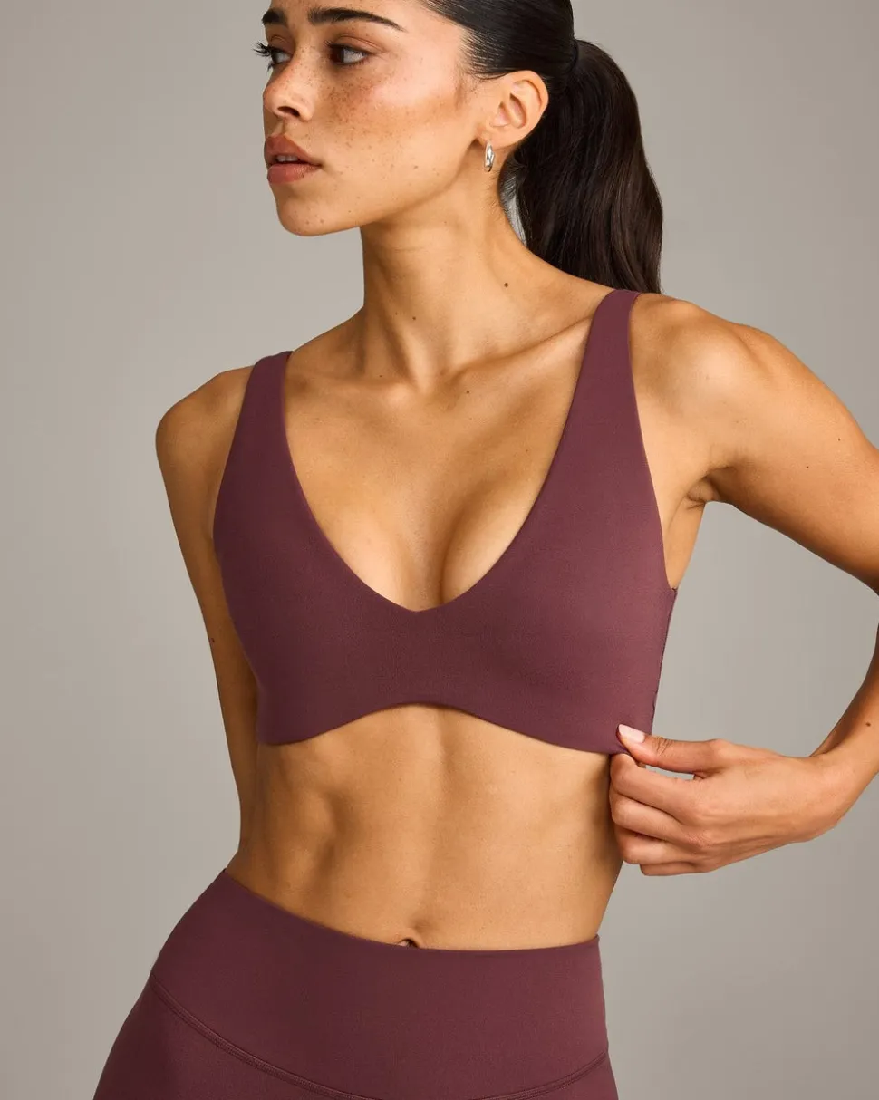 SoftMotion™ Scoop Back Bralette with Grey Logo