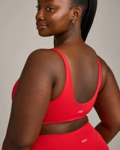 SoftMotion™ Scoop Back Bralette with Grey Logo