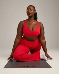 SoftMotion™ Scoop Back Bralette with Grey Logo