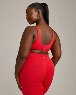 SoftMotion™ Scoop Back Bralette with Grey Logo