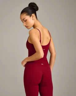 SoftMotion™ Strappy Mid Vest with Built in Bra Shelf with Grey Logo