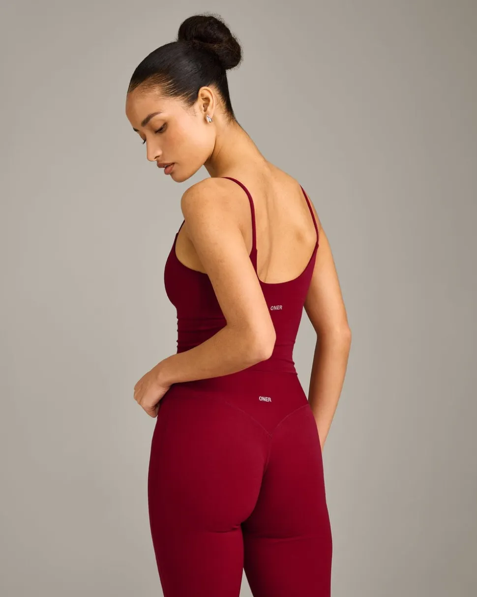 SoftMotion™ Strappy Mid Vest with Built in Bra Shelf with Grey Logo