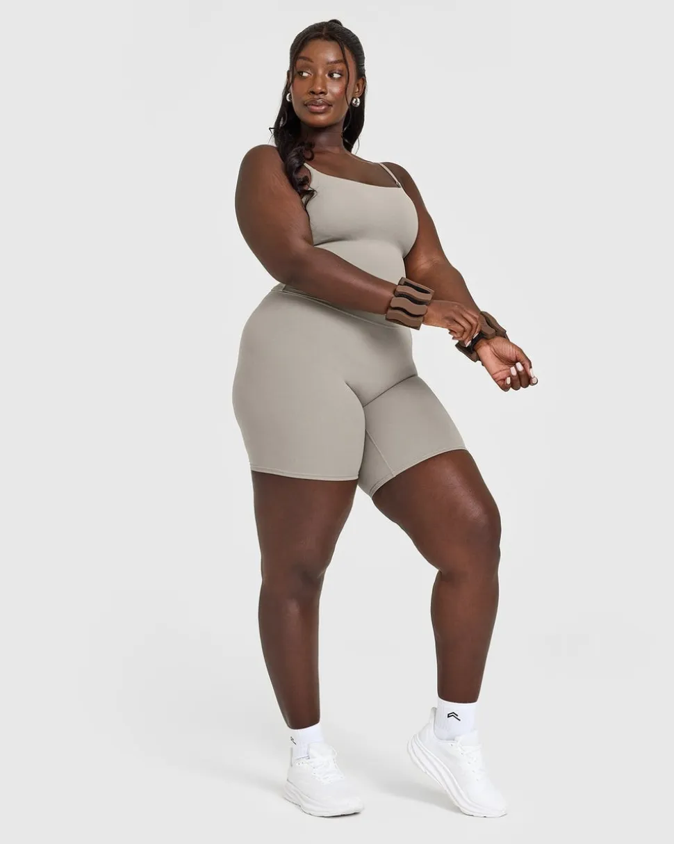 SoftMotion™ Strappy Mid Vest with Built in Bra Shelf with White Logo