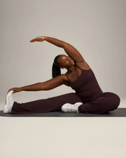 SoftMotion™ Strappy Mid Vest with Built in Bra Shelf with Grey Logo