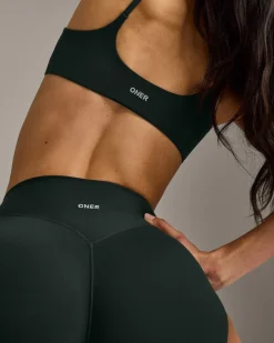 SoftMotion™ Strappy Sports Bra with Grey Logo