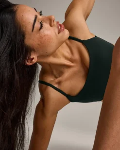 SoftMotion™ Strappy Sports Bra with Grey Logo