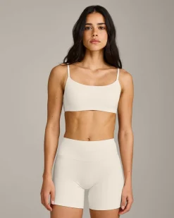 SoftMotion™ Strappy Sports Bra with Grey Logo