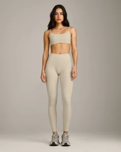 SoftMotion™ Strappy Sports Bra with Grey Logo