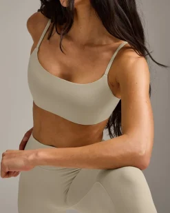 SoftMotion™ Strappy Sports Bra with Grey Logo