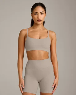 SoftMotion™ Strappy Sports Bra with White Logo