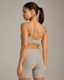 SoftMotion™ Strappy Sports Bra with White Logo