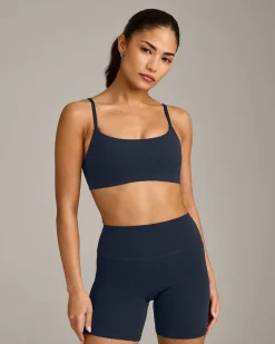 SoftMotion™ Strappy Sports Bra with Grey Logo