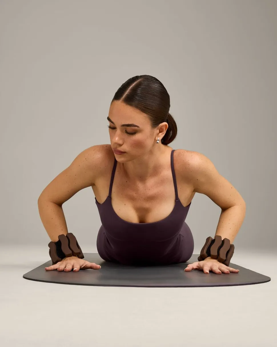 SoftMotion™ Strappy Vest with Built in Bra Shelf with Grey Logo