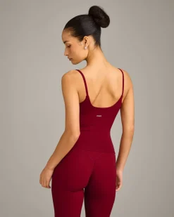 SoftMotion™ Strappy Vest with Built in Bra Shelf with Grey Logo