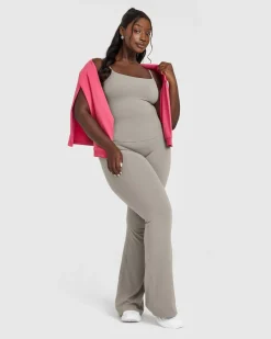 SoftMotion™ Strappy Vest with Built in Bra Shelf with White Logo