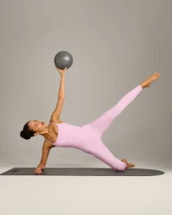SoftMotion™ Strappy Vest with Built in Bra Shelf with Grey Logo