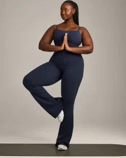 SoftMotion™ Strappy Vest with Built in Bra Shelf with Grey Logo