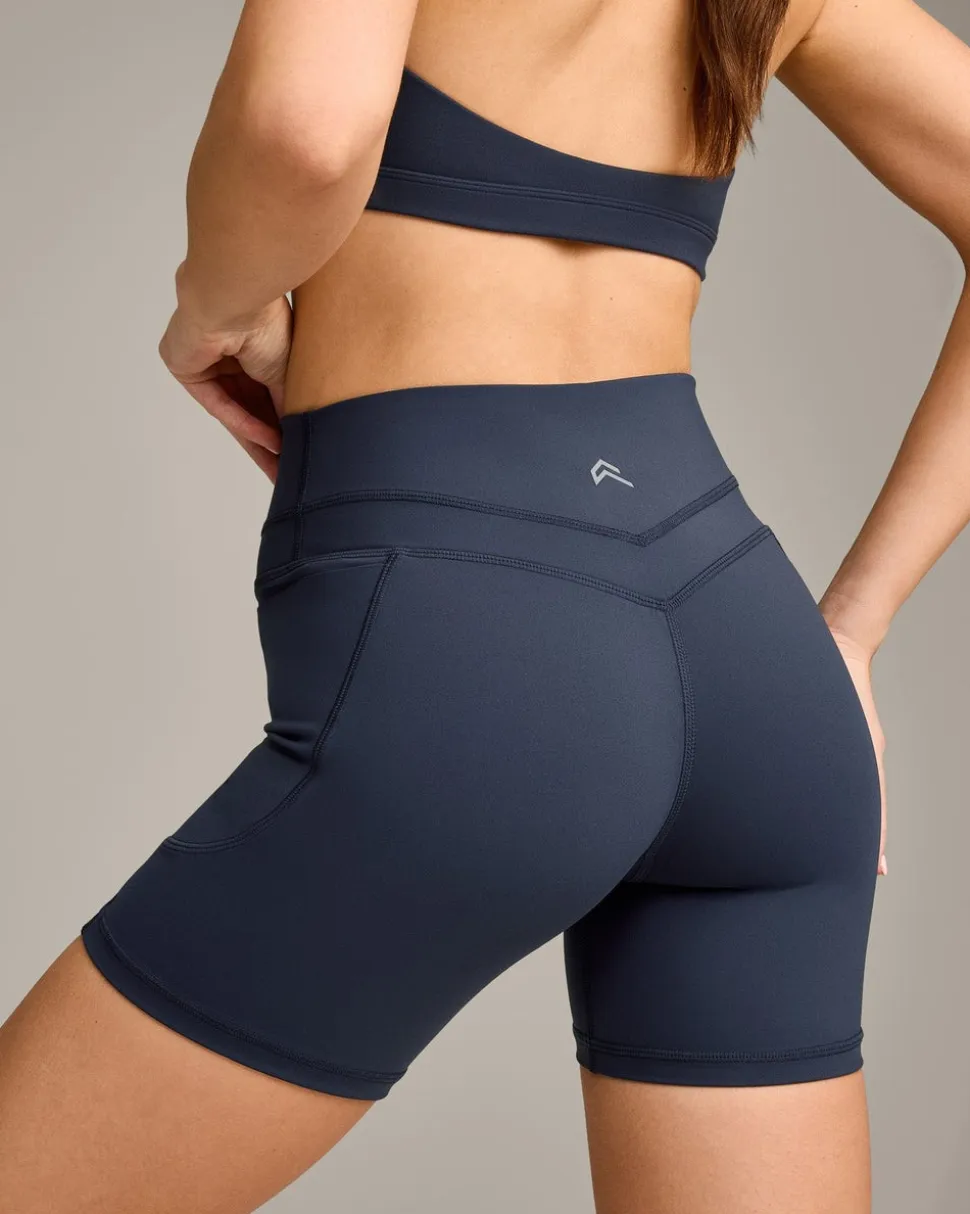 UnifiedMove™ High Waisted Pocket Shorts 6" with Reflective Logo